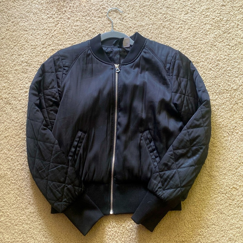 Black Bomber Jacket